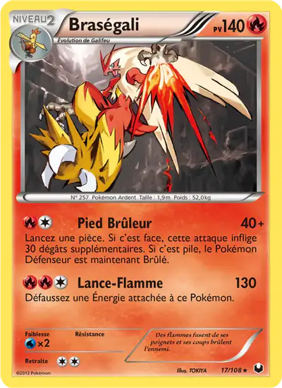Image de la carte Pokemon Braségali 17/108