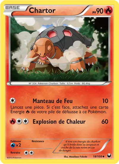 Image de la carte Pokemon Chartor 18/108