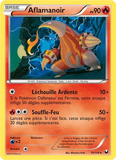 Image de la carte Pokemon Aflamanoir 19/108