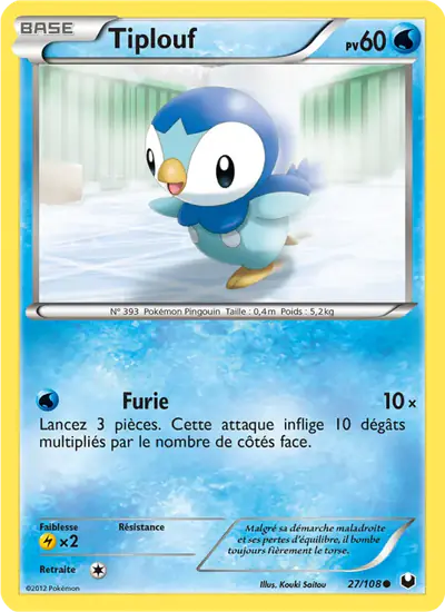 Image de la carte Pokemon Tiplouf 27/108