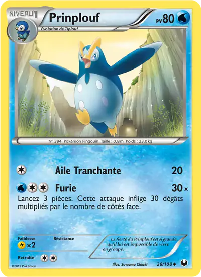 Image de la carte Pokemon Prinplouf 28/108