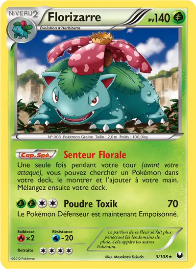 Image de la carte Pokemon Florizarre 3/108