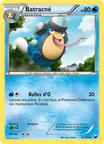 Image de la carte Pokemon Batracné 32/108
