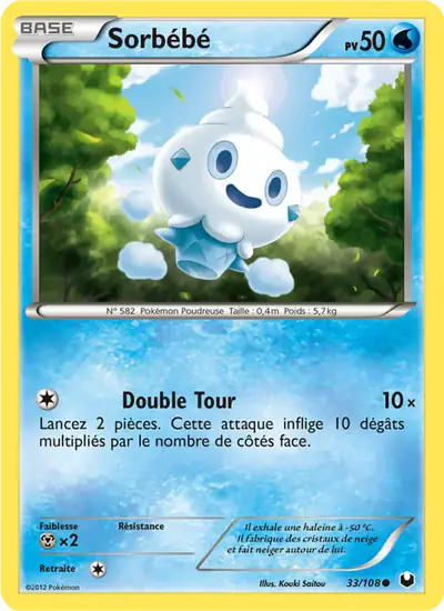 Image de la carte Pokemon Sorbébé 33/108