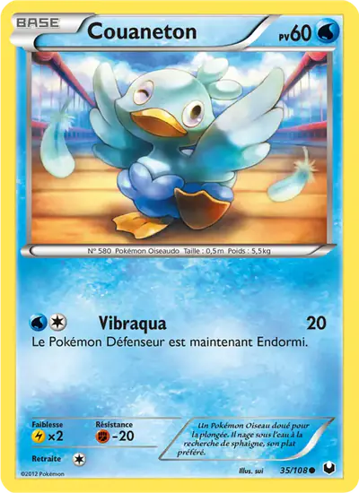 Image de la carte Pokemon Couaneton 35/108