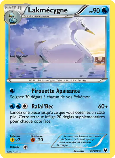 Image de la carte Pokemon Lakmécygne 36/108