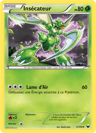 Image de la carte Pokemon Insécateur 4/108