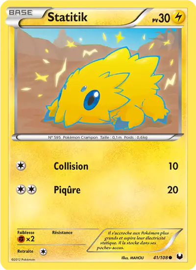 Image de la carte Pokemon Statitik 41/108