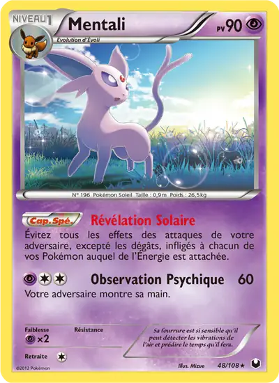 Image de la carte Pokemon Mentali 48/108