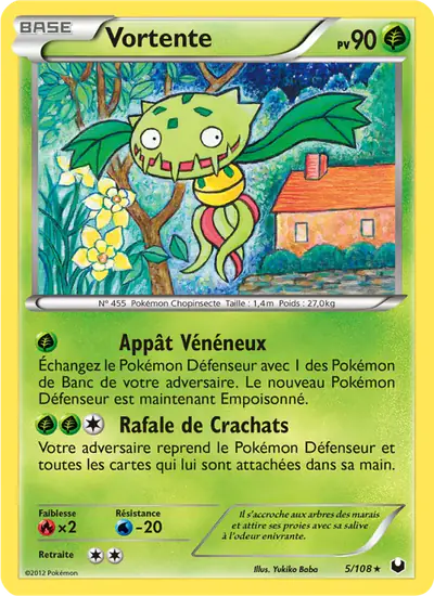 Image de la carte Pokemon Vortente 5/108