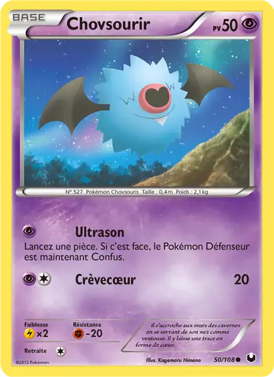 Image de la carte Pokemon Chovsourir 50/108