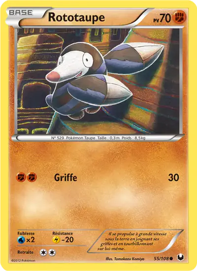Image de la carte Pokemon Rototaupe 55/108