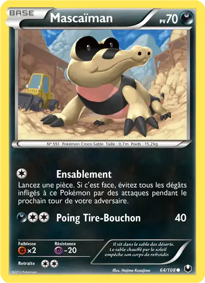 Image de la carte Pokemon Mascaïman 64/108