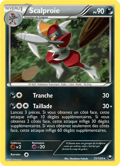 Image de la carte Pokemon Scalproie 72/108