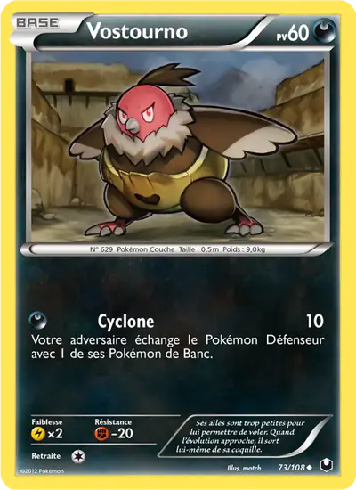 Image de la carte Pokemon Vostourno 73/108