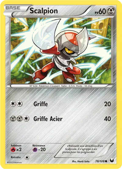 Image de la carte Pokemon Scalpion 78/108