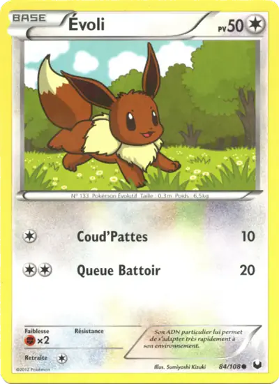 Image de la carte Pokemon Évoli 84/108