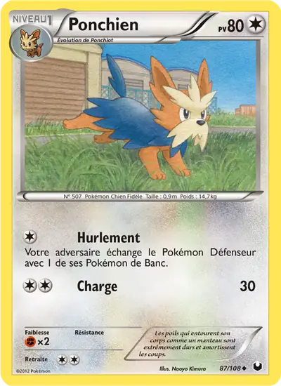 Image de la carte Pokemon Ponchien 87/108