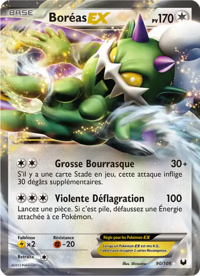 Image de la carte Pokemon Boréas EX 90/108