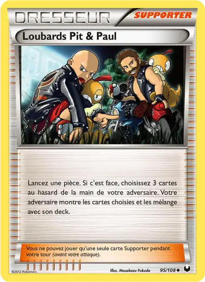 Image de la carte Pokemon Loubards Pit & Paul 95/108
