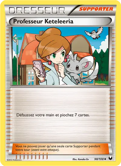 Image de la carte Pokemon Professeur Keteleeria 98/108