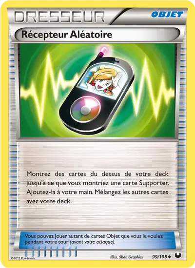Image de la carte Pokemon Récepteur Aléatoire 99/108