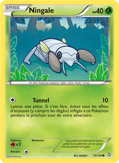 Image de la carte Pokemon Ningale 10/124