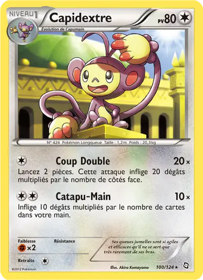 Image de la carte Pokemon Capidextre 100/124
