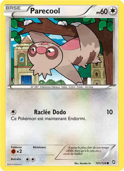 Image de la carte Pokemon Parecool 101/124
