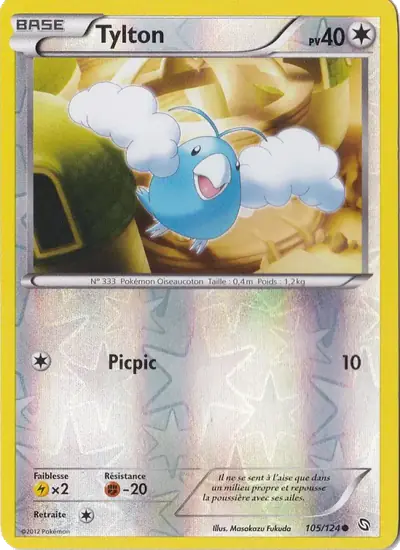 Image de la carte Pokemon Tylton 105/124