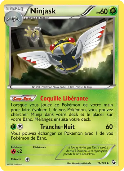 Image de la carte Pokemon Ninjask 11/124