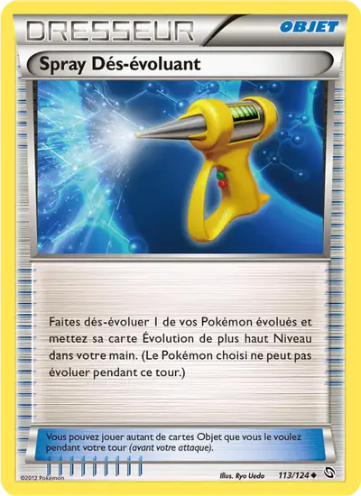 Image de la carte Pokemon Spray Dés-évoluant 113/124