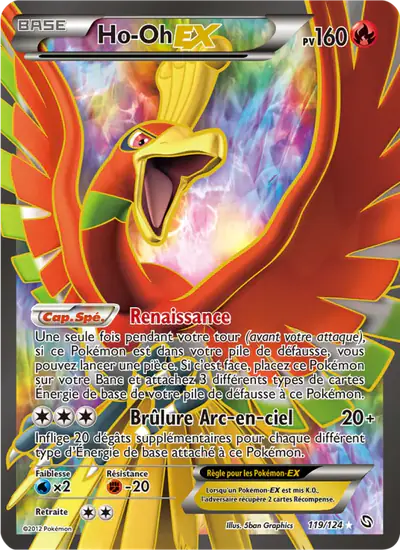 Image de la carte Pokemon Ho-Oh EX 119/124