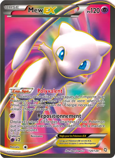 Image de la carte Pokemon Mew EX 120/124