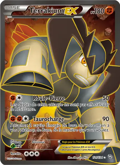 Image de la carte Pokemon Terrakium EX 121/124