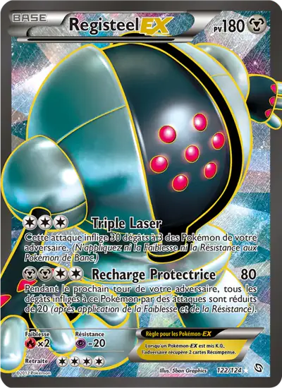 Image de la carte Pokemon Registeel EX 122/124