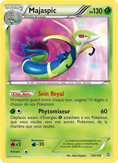 Image de la carte Pokemon Majaspic 125/124