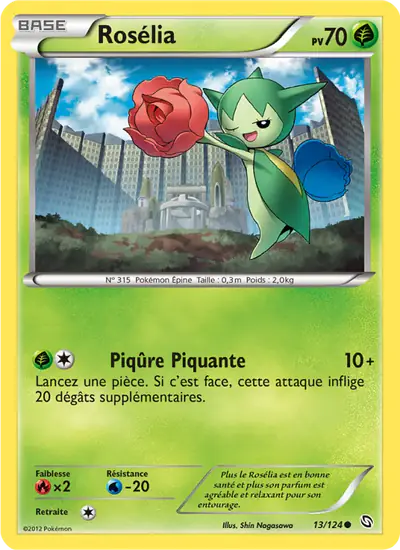 Image de la carte Pokemon Rosélia 13/124