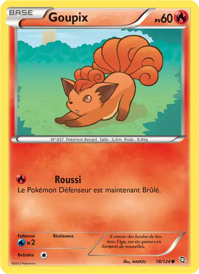 Image de la carte Pokemon Goupix 18/124