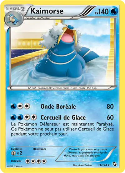 Image de la carte Pokemon Kaimorse 31/124
