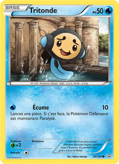 Image de la carte Pokemon Tritonde 34/124