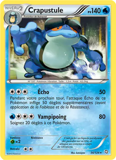 Image de la carte Pokemon Crapustule 36/124