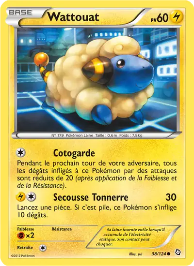 Image de la carte Pokemon Wattouat 38/124