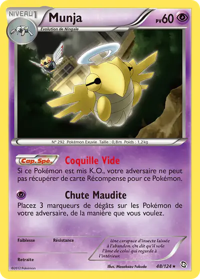Image de la carte Pokemon Munja 48/124