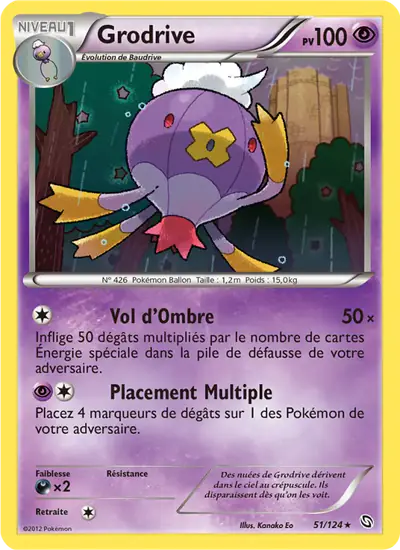 Image de la carte Pokemon Grodrive 51/124