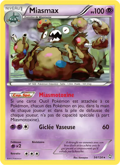 Image de la carte Pokemon Miasmax 54/124