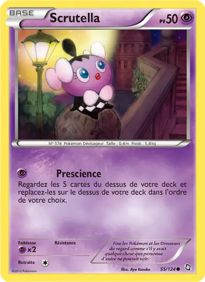 Image de la carte Pokemon Scrutella 55/124