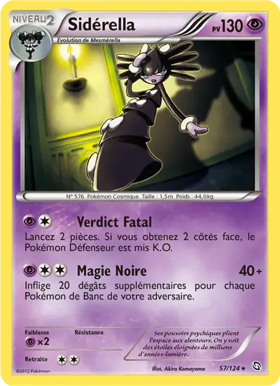 Image de la carte Pokemon Sidérella 57/124