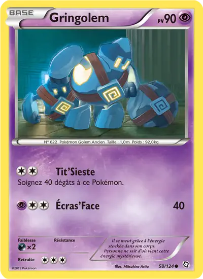 Image de la carte Pokemon Gringolem 58/124