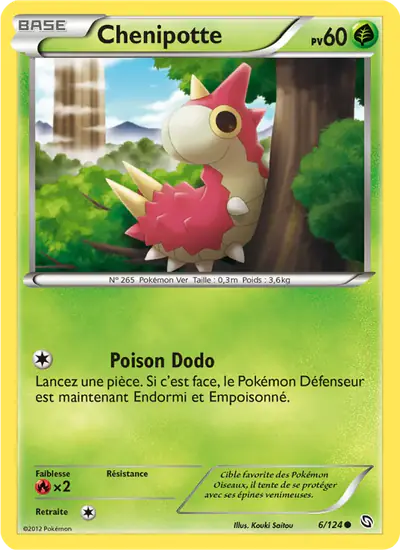 Image de la carte Pokemon Chenipotte 6/124